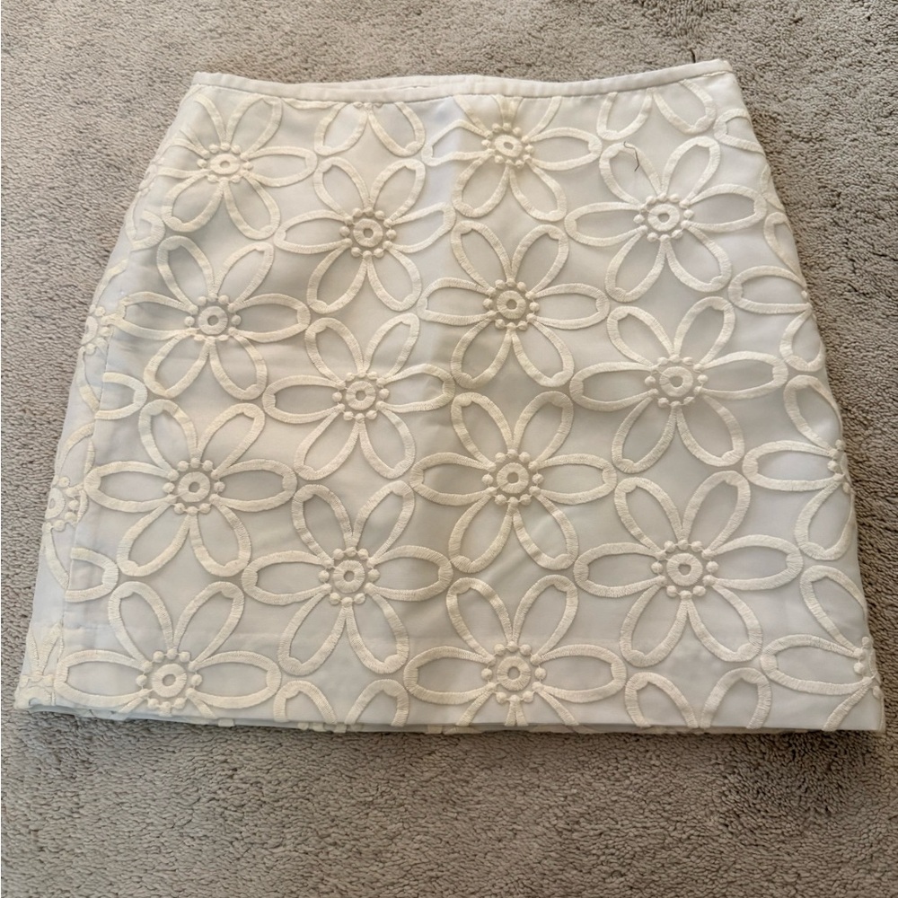 The Limited White Mini Skirt